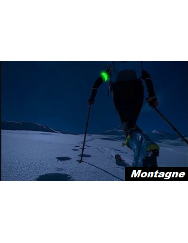 Brassard Lumineux Vert rechargeable