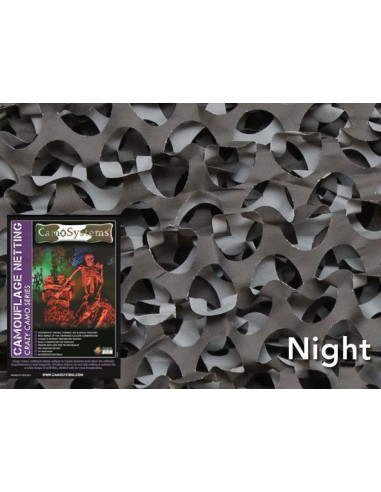 Filet de camouflage Anti-feu "Crazy Camo" Noir