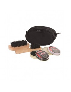 kit de cirage mini trousse noire