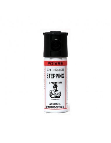 Aérosol / Bombe lacrymo "Stepping" - Gel poivre - 50ml