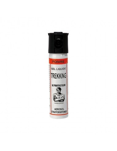 Aérosol anti-agression / Bombe lacrymogène 75ml - Gel poivre Trekking