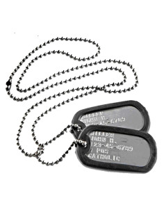 Plaques d'identité US "Dog...