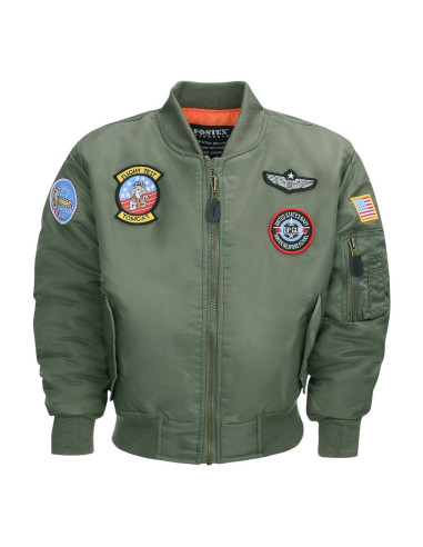 Bombers Aviateur Enfant avec écussons