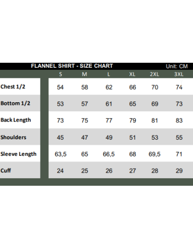 Chemise bucheron à carreaux