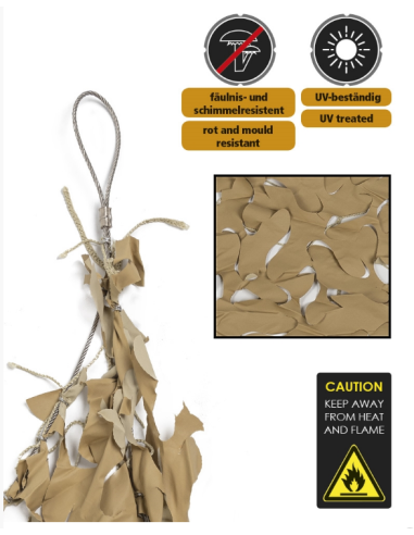 Filet de camouflage renforcé...