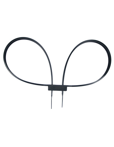 Lot de 10 Menottes Plastiques Noires