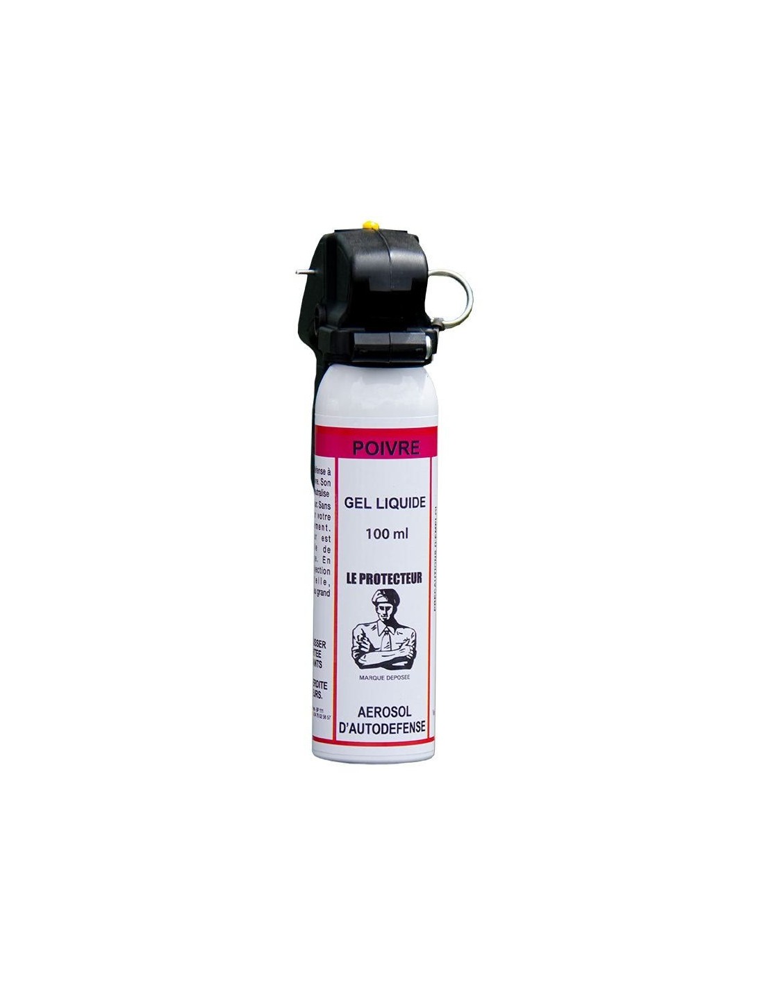 Bombe lacrymogène 75 ml gel cs - Acheter lacrymo pas cher