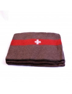 Couverture Suisse 100 % LAINE 200 x 170 cm  - Repro