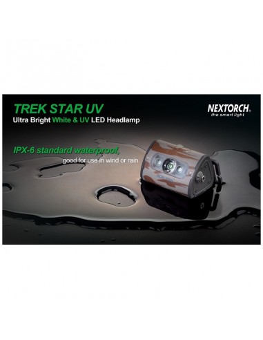Lampe Frontale Trek Star UV- White & UV LED - 140 lm