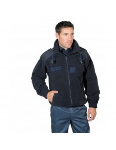 Blouson veste polaire army bleu marine
