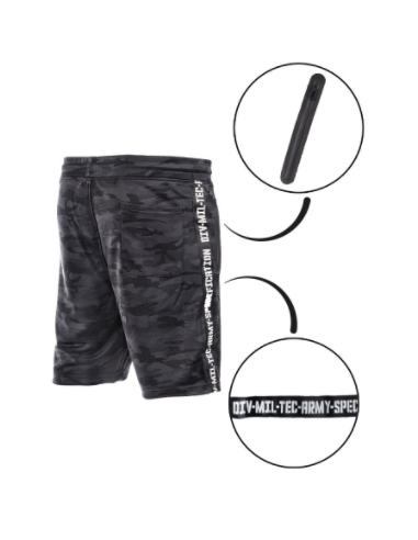 SHORTS DE SPORT MIL-TEC® DARK CAMO