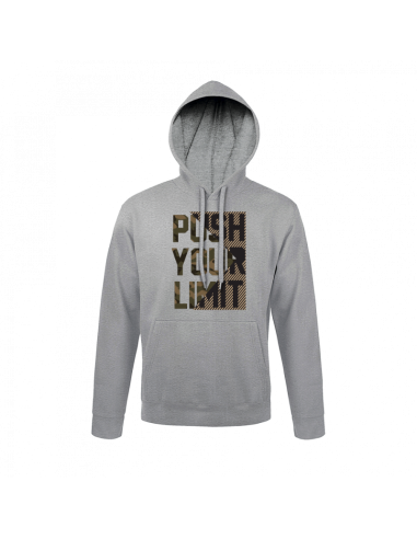 Sweat-shirt PUSH YOUR LIMIT Gris Chiné Sweat-shirt PUSH YOUR LIMIT Gris Chiné