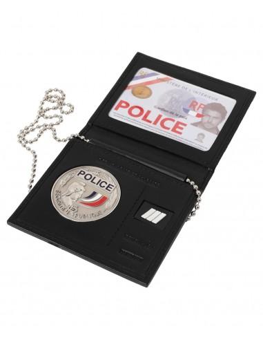 PORTE CARTE CUIR - POLICE